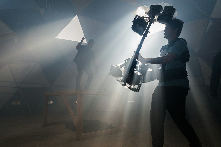 Behind the camera